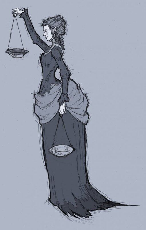 woman holding scales