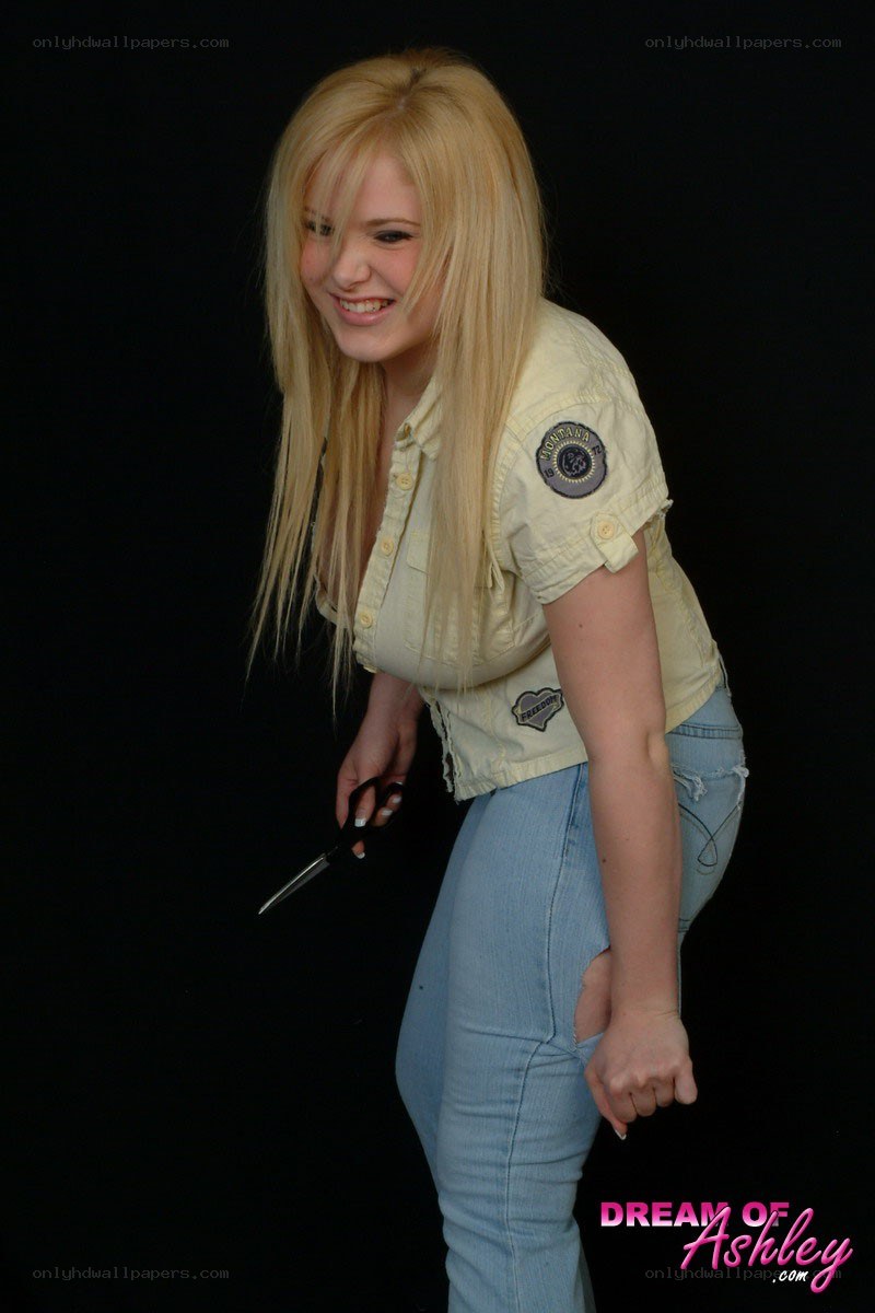 Woman holding scissors