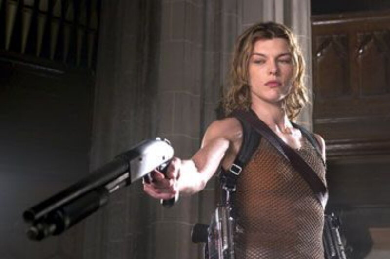 woman holding shotgun