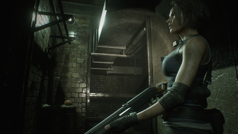 Woman Holding Shotgun — Gray, Tense