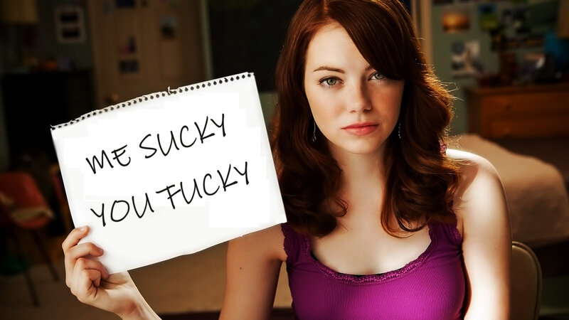 woman holding sign with text