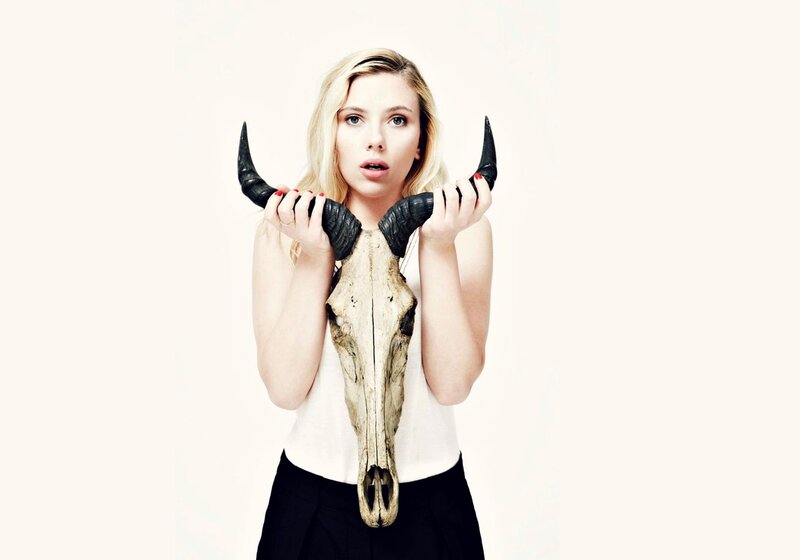 Woman Holding Skull — White, Dramatic, Photograph