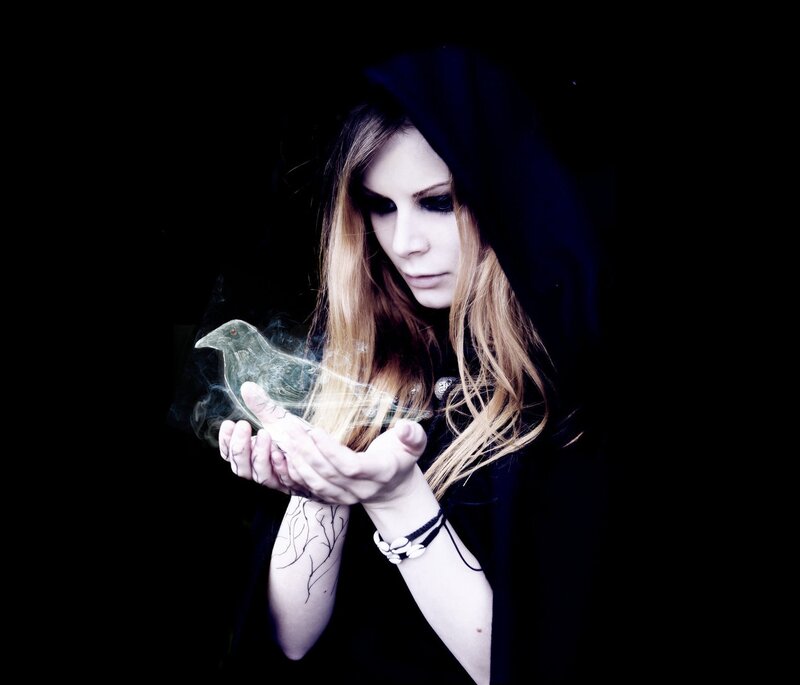 Woman Holding Smoke Bird