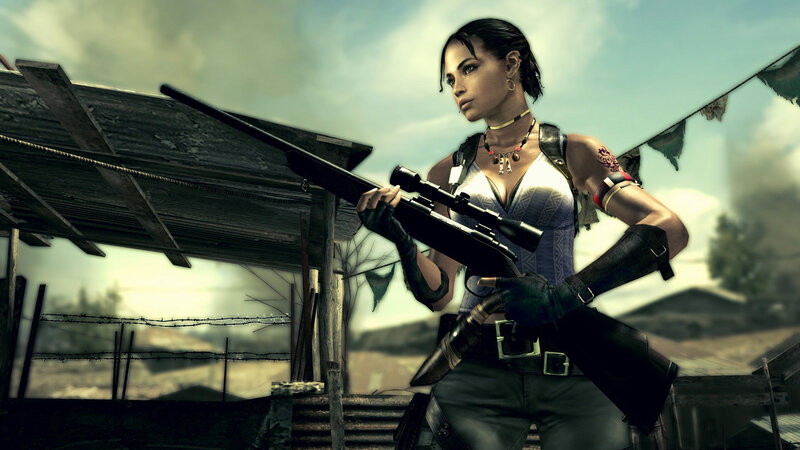 Woman Holding Sniper Rifle