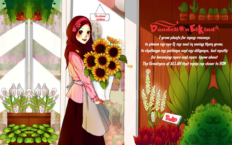 Woman Holding Sunflowers — Green