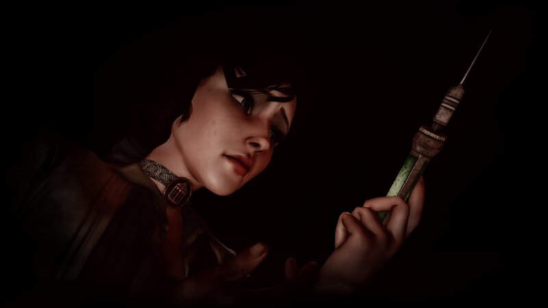 Woman Holding Syringe