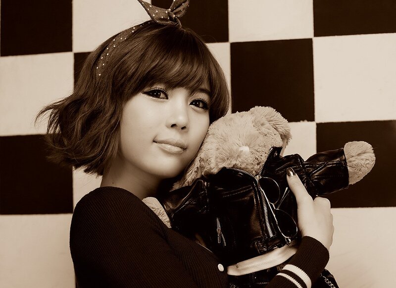 Woman Holding Teddy Bear — Brown, Calm, Photograph, Teddy Bear, Checkered Wall