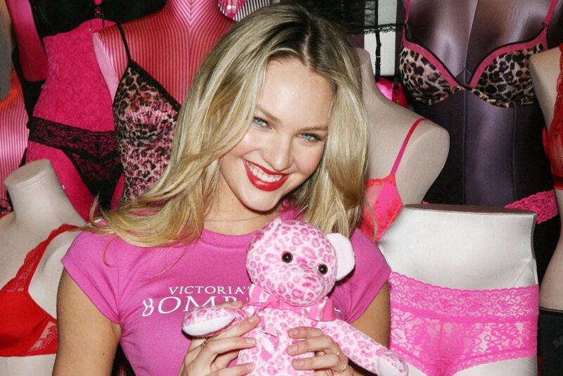 Woman Holding Teddy Bear — Pink