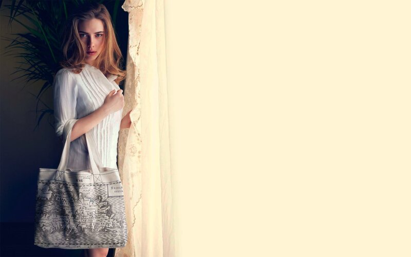 Woman Holding Tote Bag