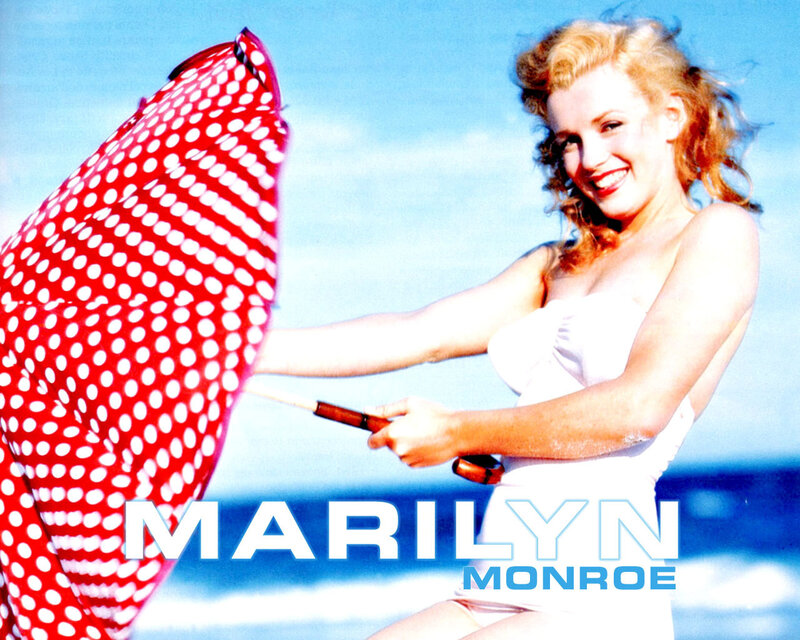 Woman Holding Umbrella — Blue, Bright, Cheerful