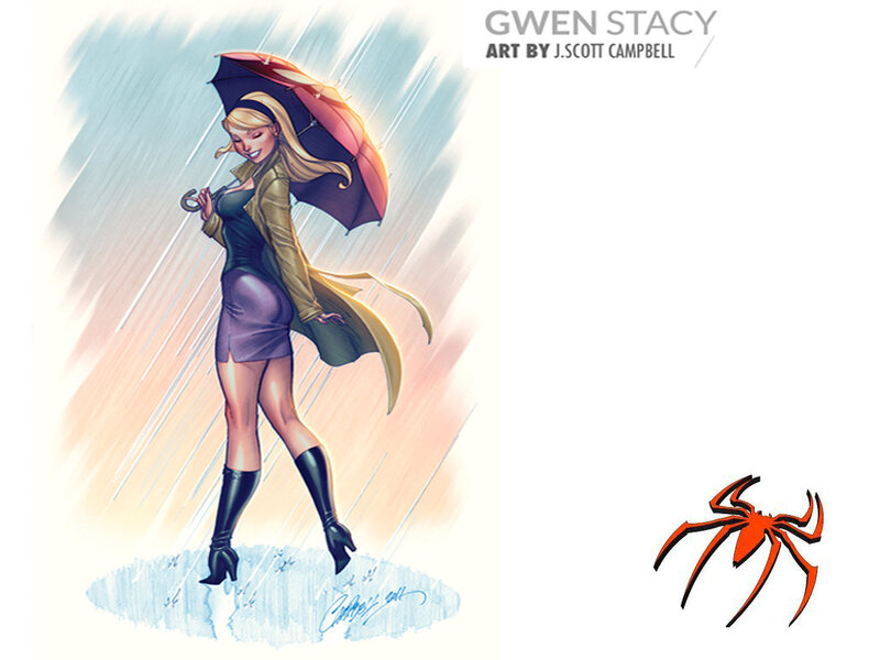 Woman Holding Umbrella — Purple, Dramatic