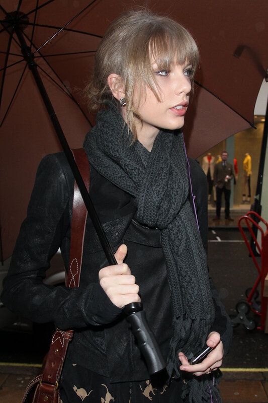 woman holding umbrella