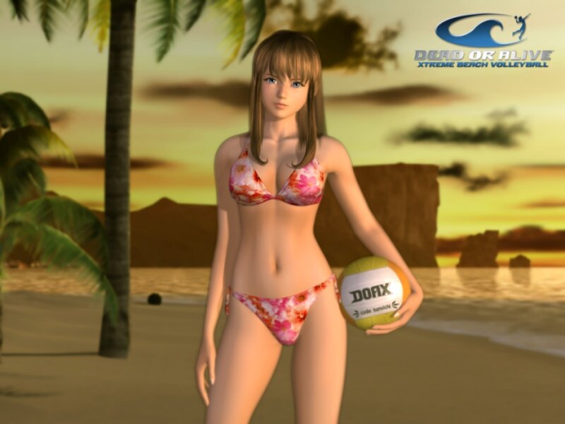 Woman Holding Volleyball — Yellow