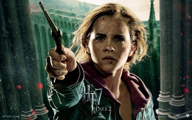 Woman Holding Wand — Green