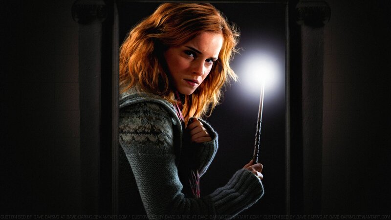Woman Holding Wand — Red