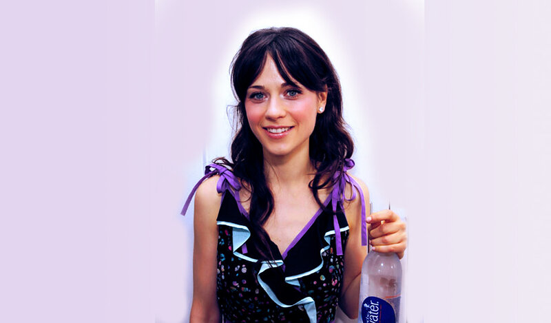 woman holding water bottle