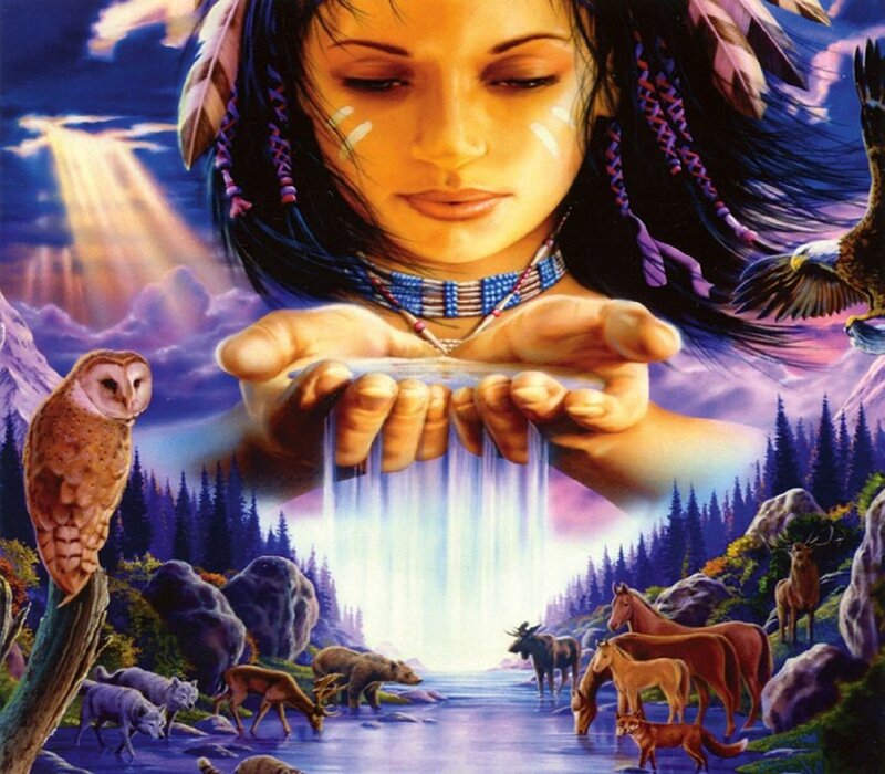 Woman Holding Water