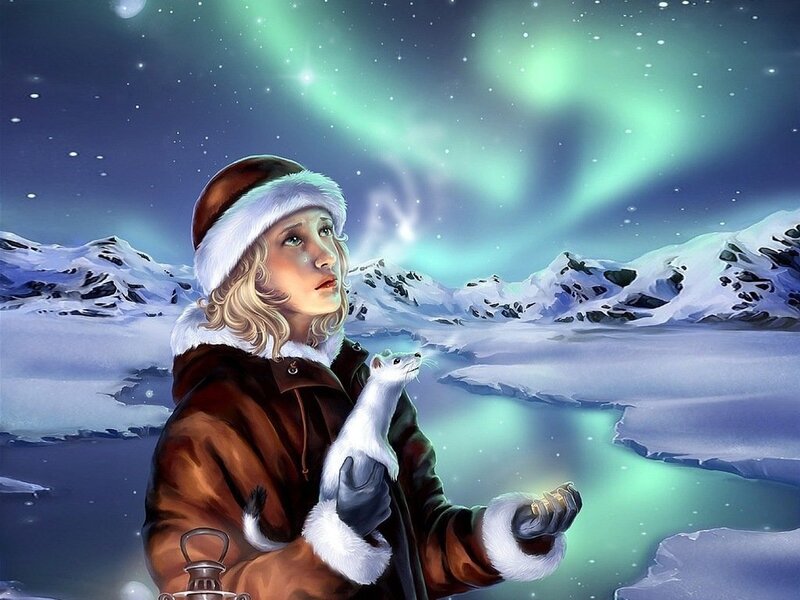 Woman Holding Weasel