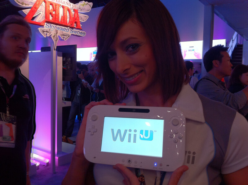 Woman Holding Wii U