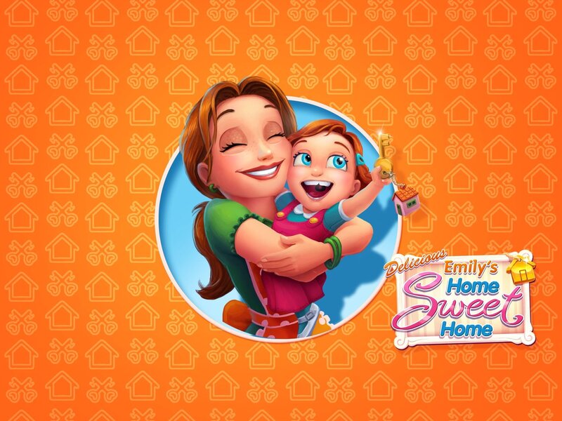 Woman Hugging Child — Orange, Happy, Cheerful