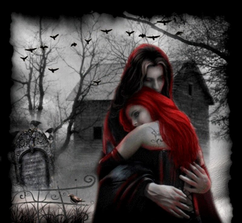 Woman Hugging Girl