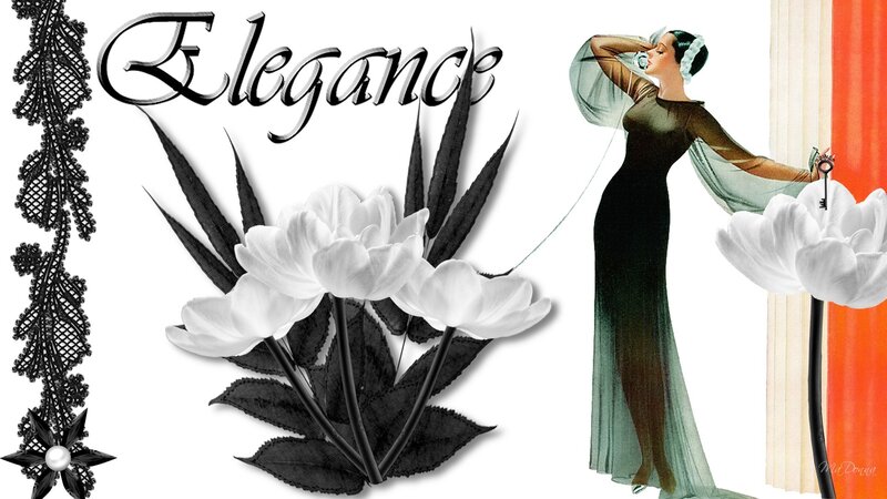 Woman in a Black Dress — Elegant