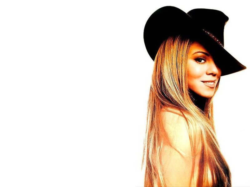 woman in a black hat