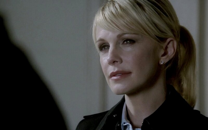 woman in a black jacket