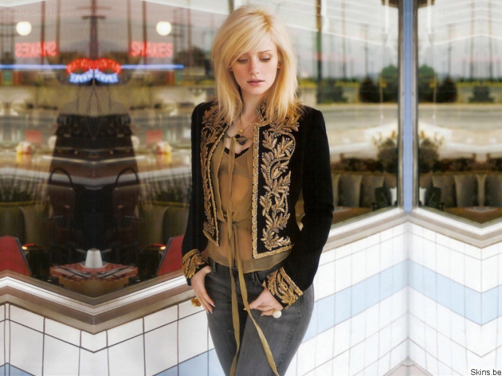 Woman in a black jacket