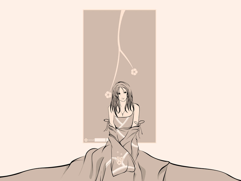 woman in a blanket