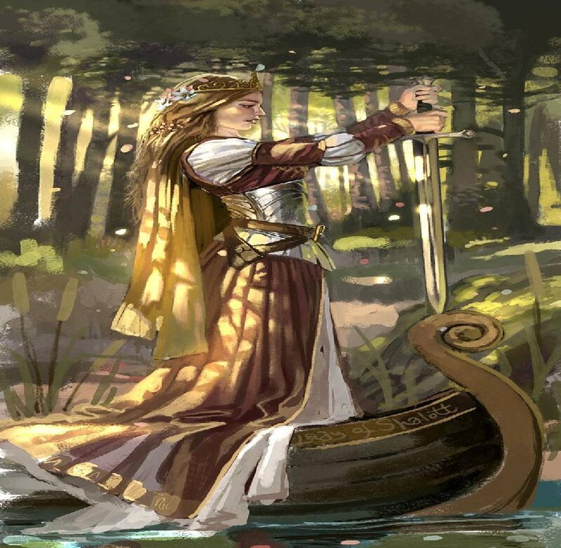 Woman in a Boat — Brown, Dramatic, Afternoon