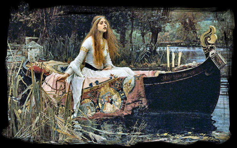 Woman in a Boat — White, Melancholic