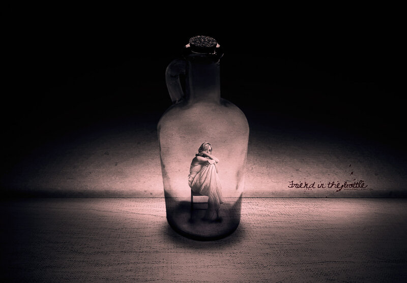 Woman in a Bottle — Black