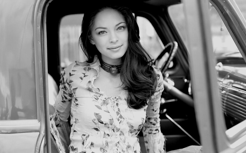 woman in a car