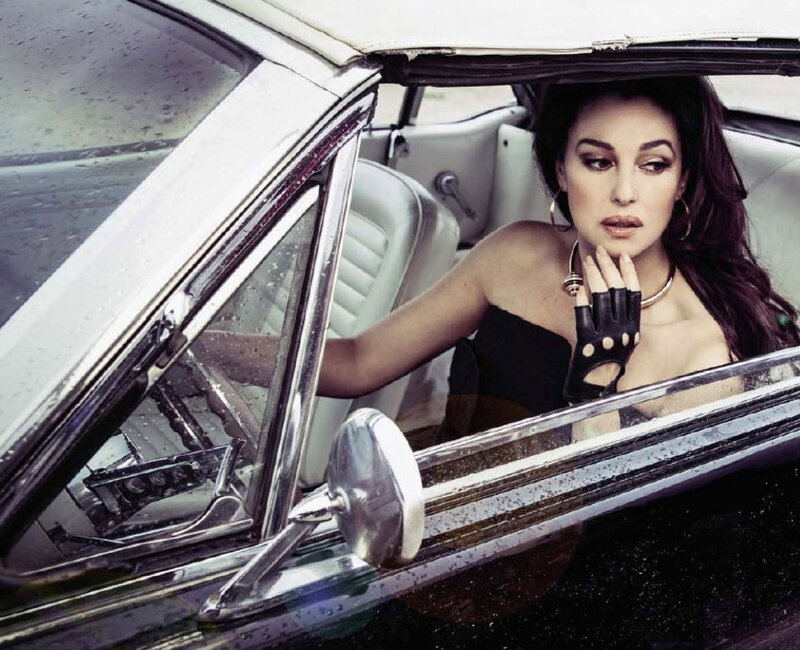 Woman in a Car — Black, Dramatic