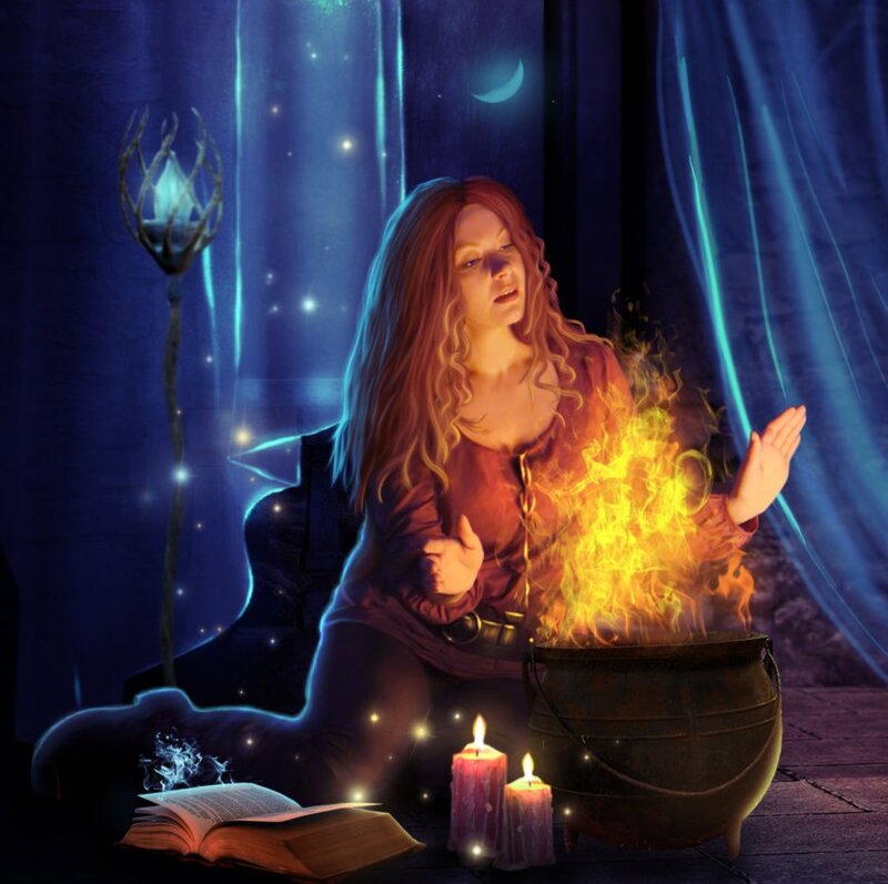 Woman in a Cauldron