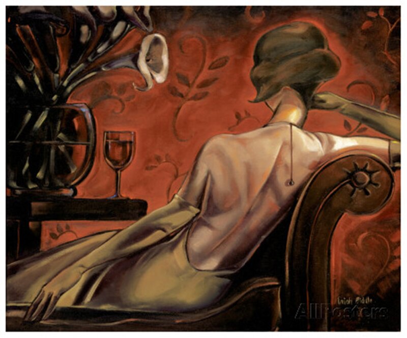 Woman in a Chair — Red