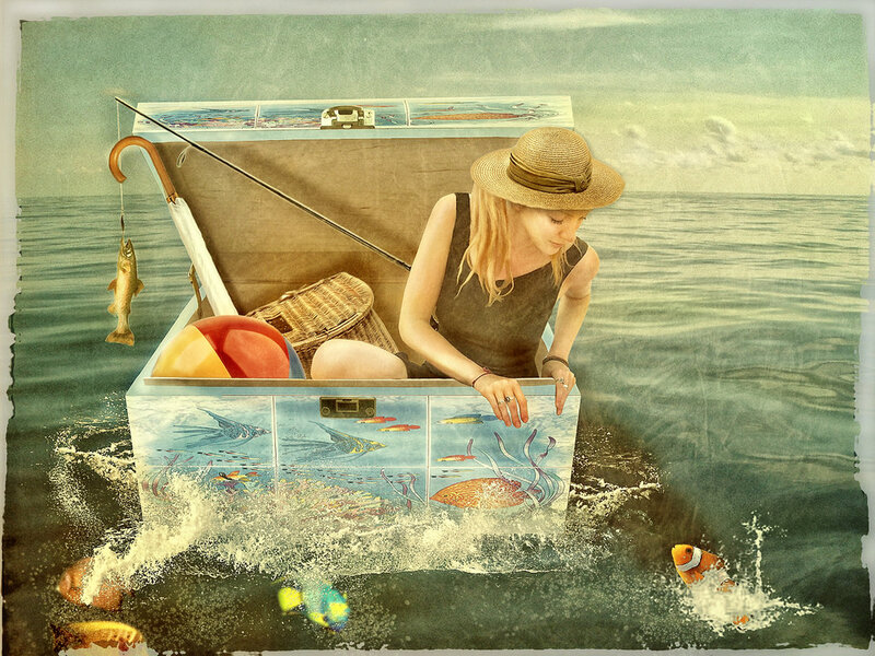 Woman in a Chest Boat