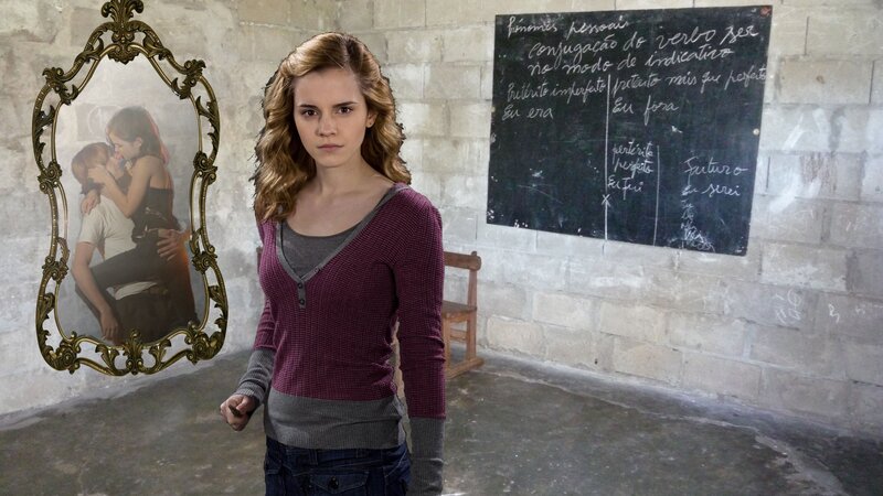 Woman in a Classroom — Gray