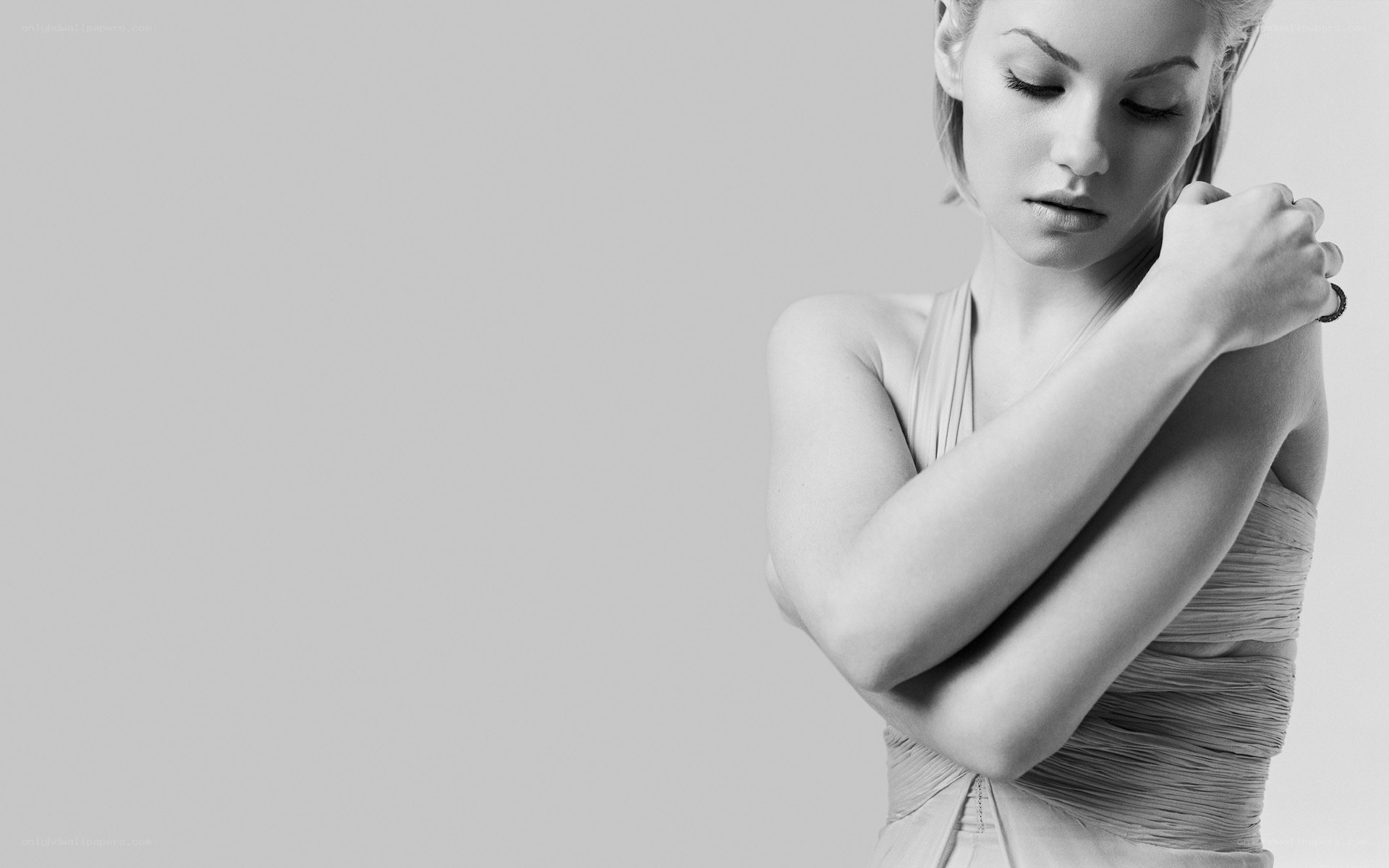 woman in a contemplative pose