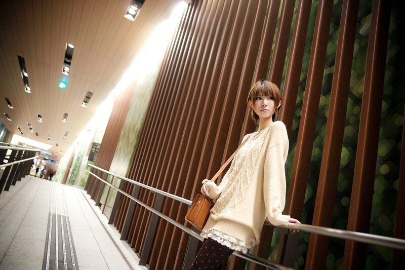 woman in a cream sweater