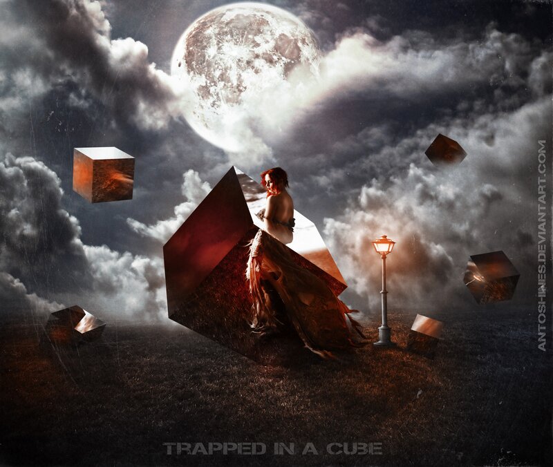 Woman in a Cube