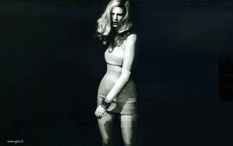 woman in a dress