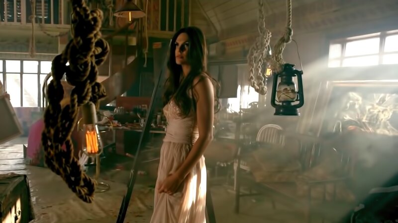 Woman in a Dress — Beige, Dramatic, Afternoon