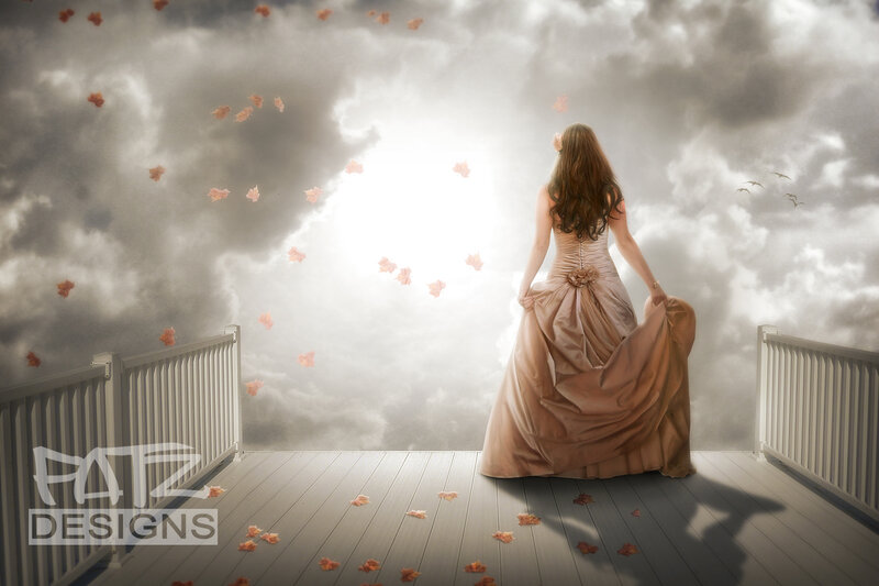 Woman in a Dress — Beige, Dramatic, Autumn
