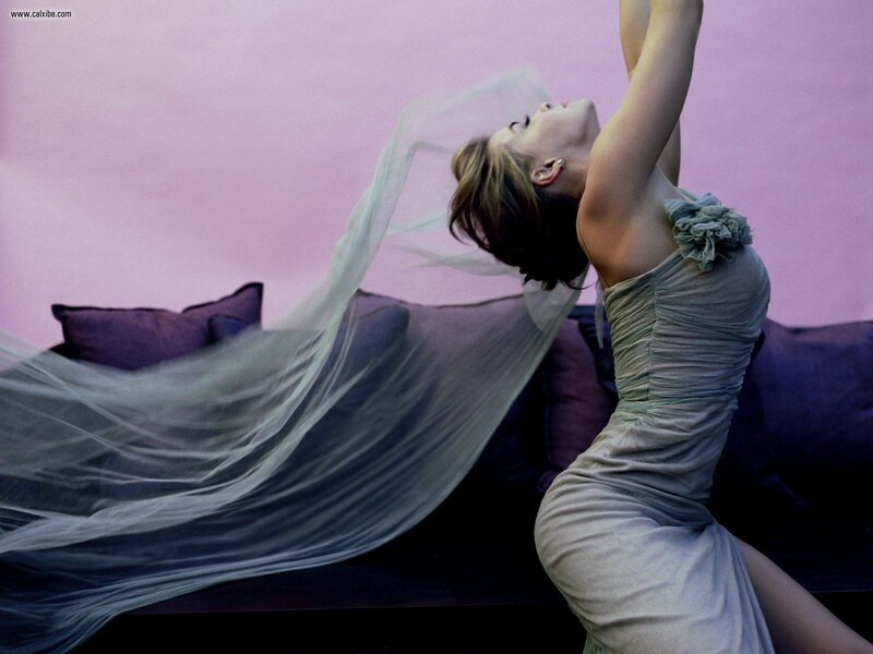 Woman in a Dress — Purple, Dramatic