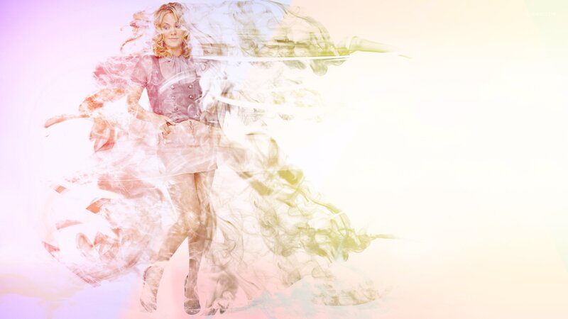 Woman in a Dress — White, Dreamy, Photograph