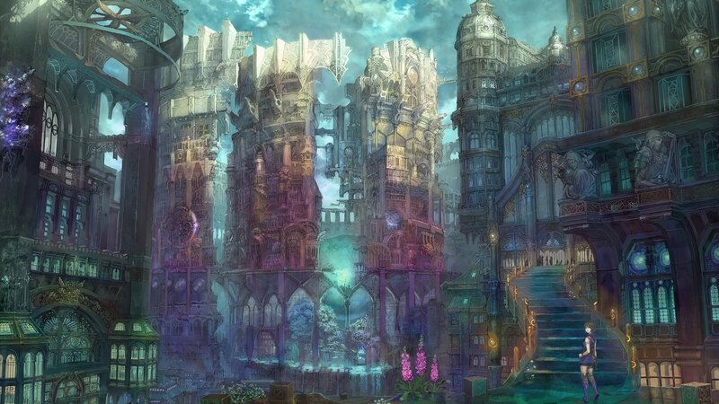 Woman in a Fantasy City