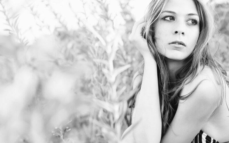 woman in a field