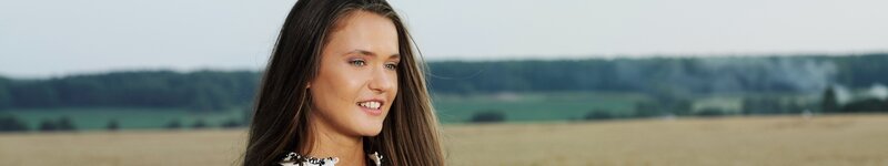 woman in a field